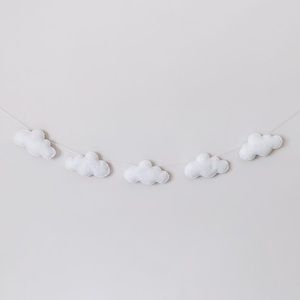 Handmade Felt Cloud Garland